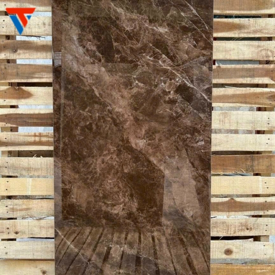 Gạch Việt Nam men bóng màu nâu tây